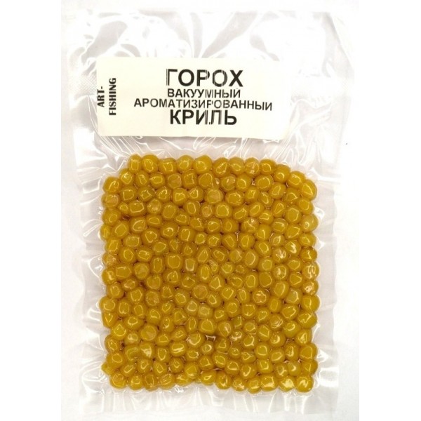 Горох насадковий, Art Fishing, вакуумна упаковка, 100г, смак Криль